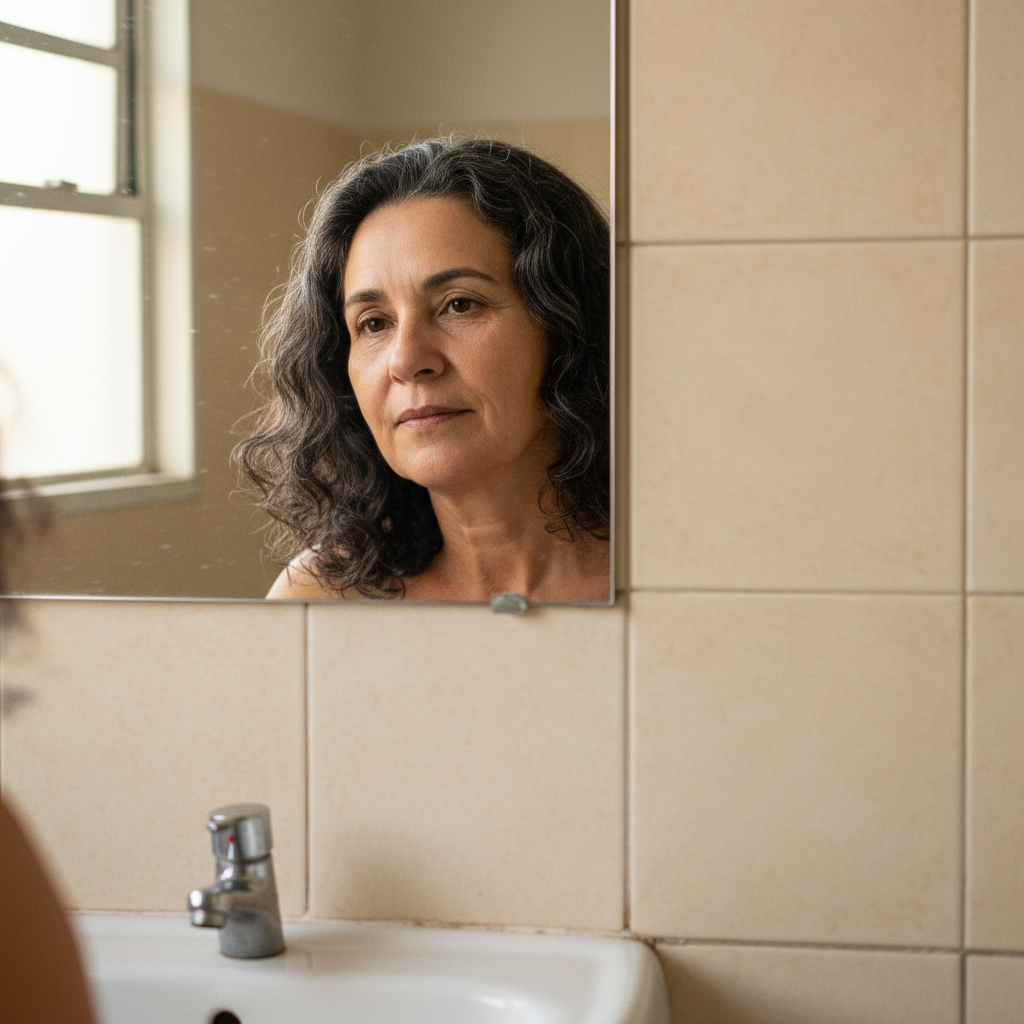 Mulher no espelho